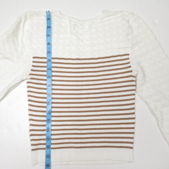 Anthropologie Maeve Pointelle Sweater Top Small - Picture 4 of 8